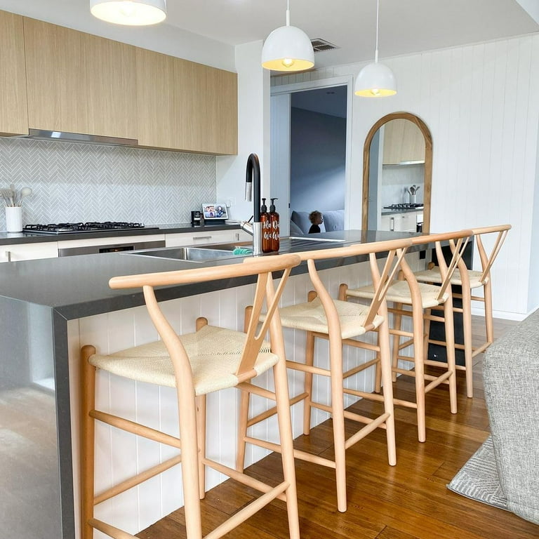 Wishbone style counter stool sale