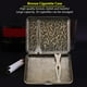 thumbnail image 1 of Caja de cigarrillos de metal de bronce retro, soporte de bolsillo de doble cara para 20 cigarrillos(#3), 1 of 9