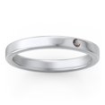 thumbnail image 3 of Stackable Birthstone Ring with Engraving - Smokey Quartz (June), 3 of 7