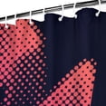 thumbnail image 3 of 72x84in Waterproof Shower Curtain with Weighted Hem, Mold-Resistant Fabric Bathroom Curtain with Metal Grommets and Hooks, Fluid Smoke Aurora Art Style, 3 of 6