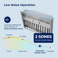 thumbnail image 5 of Hauslane IN-R200 30 in. Pro-Style Built-In Range Hood, Low Noise, Professional-Grade Baffle Filters, LED Lamps, Stainless Steel, 5 of 14