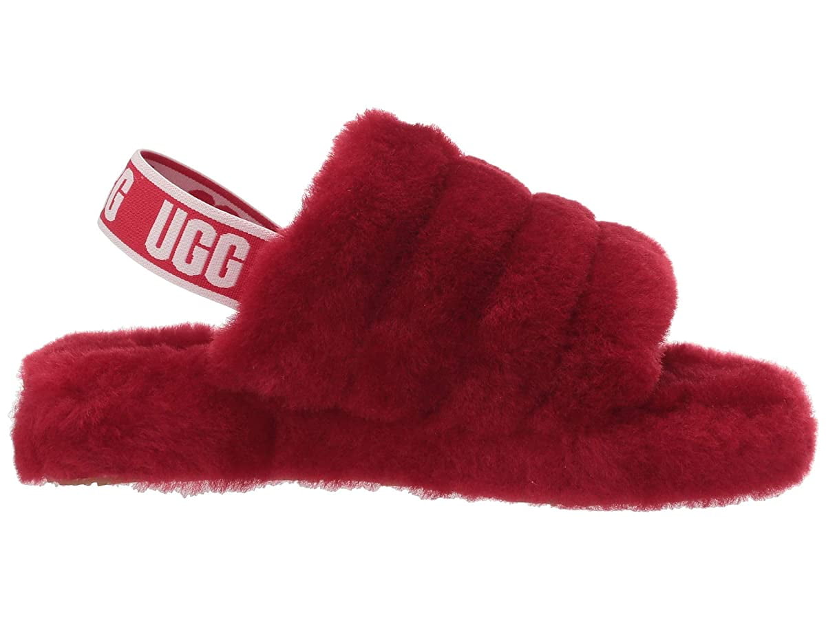 big kid red ugg slippers