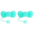 thumbnail image 2 of CRCMURE Closure Bags lids Boxes 2 Pcs Cute Bow Covers Cap Toppers Tips Compatible With 40/30 Oz Tumbler Cups Reusable Cute Silicone Lids Protectors For 0.4 In/10mm Ley Cups Accessories, 2 of 4