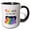 Black/White, variant on 3drose, Happy Pride Month Equality Graphic, 15oz Mug