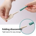 thumbnail image 4 of COM1950s Spoons and Forks Set, Reusable Straws with Case, Travel Utensil Set with Case, Whea-T Straw Reusable Spoon Straw Forks Tableware, Portable Cutlery Travel Picnic Camping or Daily Use, 4 of 7