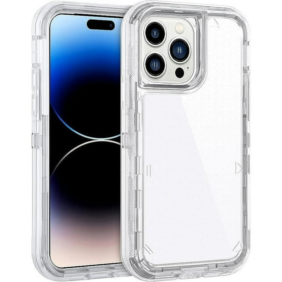 Entronix Magnetic Clear Case for iPhone 15 Pro Max, Triple Layer Heavy Duty Transparent Hard Cover