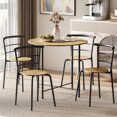 thumbnail image 2 of HOMCOM Dining Table Set for 4 Space Saving Kitchen Table and Chairs Natural, 2 of 10