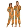 thumbnail image 3 of IAUYY Unisex Adult Onesie Pajamas Ultra-Soft Crystal-Soft Fabric, Halloween Adult Onesie Pajamas Adults,With a Zipper Plus Size Onesie Pajamas, Many Pumpkin, 3 of 7