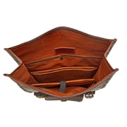 Leather Rolling Backpack.