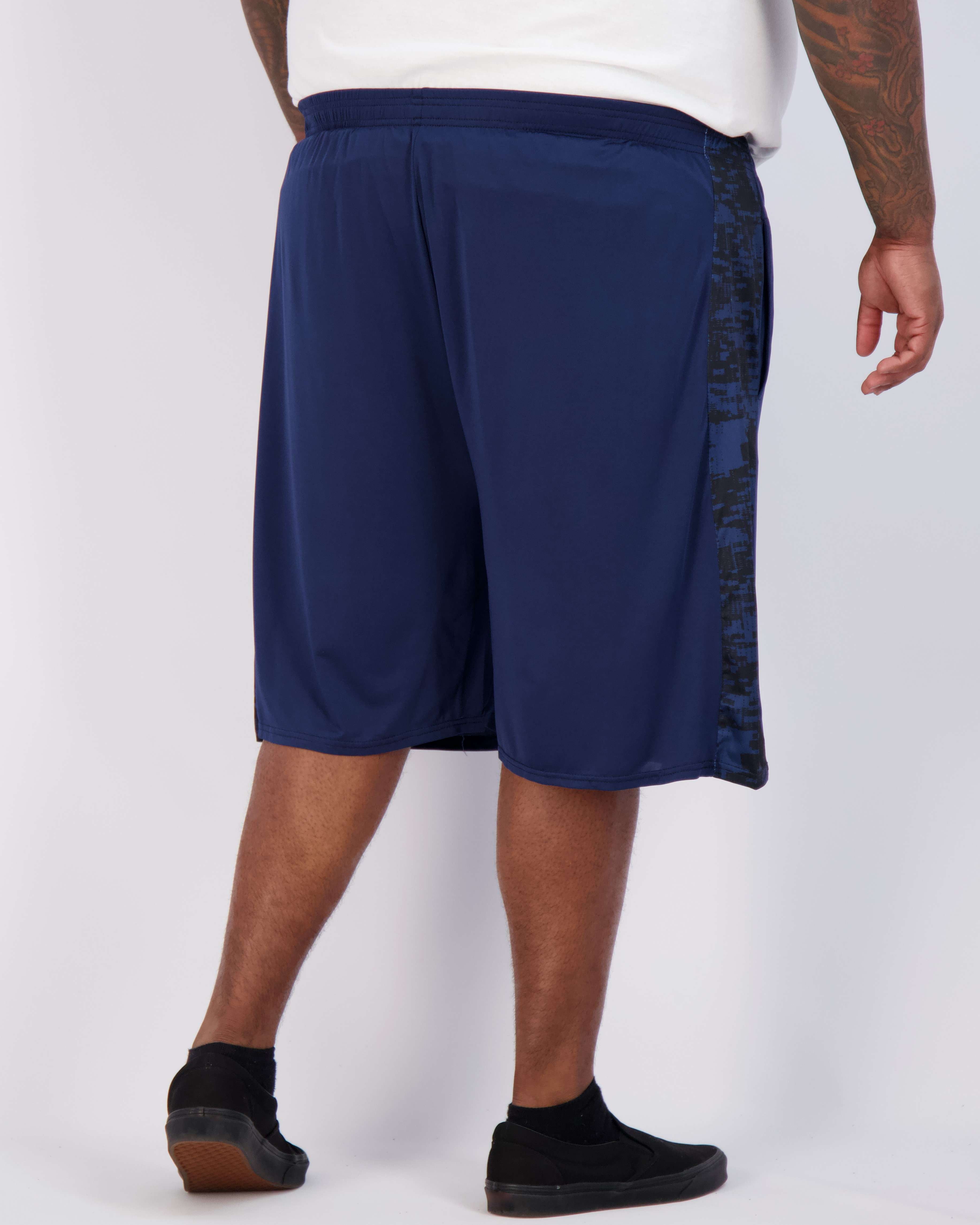 Real Essentials Men's Big & Tall 3-Pack Mesh Athletic Shorts - 10" Inseam (Sizes 3X-5X) - View #2