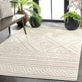 thumbnail image 2 of SAFAVIEH Global Candace Geometric Indoor/Outdoor Area Rug, Light Beige/Ivory, 4' x 6', 2 of 10