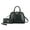 CRC Forest Green, variant on Frida Vegan Leather Women's Satchel Bag & Wristlet Wallet, Stylish Top-handle Purse Handbag 2 pcs by Mia K - Red