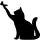 thumbnail image 1 of Animal de Metal negro para gato, silueta decorativa, estacas de jardín, estatuas para exteriores, patio de césped, decoraciones artísticas de Halloween, 1 of 4