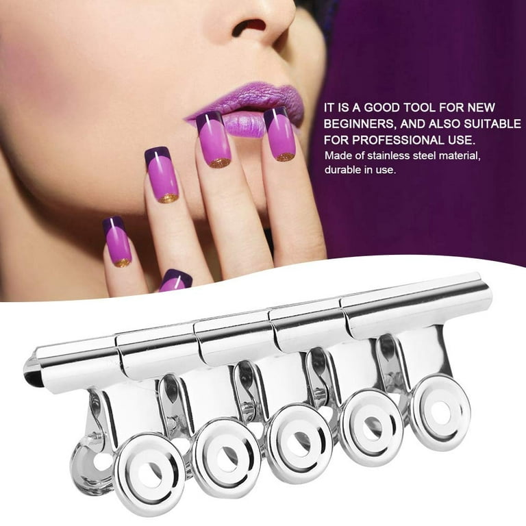 Curve Nail Pinching for Nails Tips Extended Stainless Steel Nail Finger  Clips