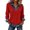A-Red, variant on Tiweut Long Sleeve Shirts for Women Denim Patchwork Button Lapel Pullover Tops