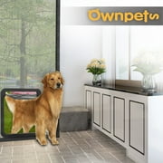 Ownpets Lockable Pet Screen Door, with Magnetic Locking Function, Plastic Door for Dog and Cat