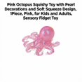 thumbnail image 2 of Pink Octopus Squishy Toy with Pearl Decorations and Soft Squeeze Design, 1 Piece, Pink, for Kids and Adults, Sensory Squeeze Toy, 2 of 3