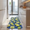 thumbnail image 4 of Yellow Lemon Fruit Slices Blue Pattern Kitchen Rug Mat,Kitchen Runner Rugs Non Skid Washable,Decorative Kitchen Floor Mats for Kitchen,Sink,Laundry,17"x47.2", 4 of 7