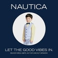 thumbnail image 2 of Nautica - Conjunto de Traje de 4 Piezas para bebé con Camisa de Vestir, Chaleco, Pantalones y Corbata, Gris Claro, Azul, Cuadros (Light Grey/Blue Check), 6-9 Meses, 2 of 3
