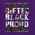 thumbnail image 5 of Wild Bobby Gifted Black and Proud Black Pride Men's Graphic T-Shirt, Purple, XX-Large, 5 of 5