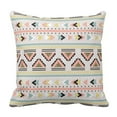thumbnail image 1 of BOSDECO Colorful Peach Modern Geometric Blue Boho Pillowcase Cover 16x16 inch, 1 of 1