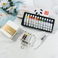thumbnail image 6 of 2025 New Mini Watercolor Paint Set with Colours, Pocket Artist Watercolor Travel Set, Mini Paint Kit with Binder Clips Painting Tray for Painting Party, DIY and Art Painting (8 Grid 12 Color), 6 of 9