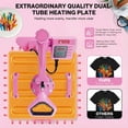 thumbnail image 5 of Adnoom Heat Press 15x15, 8 in 1 Multifunctional Shirt Press Machine Combo, 360° Swing Away Sublimation Heat Transfer with LED Display for T-shirts Mugs Hat Plate Cap, Pink, 5 of 8