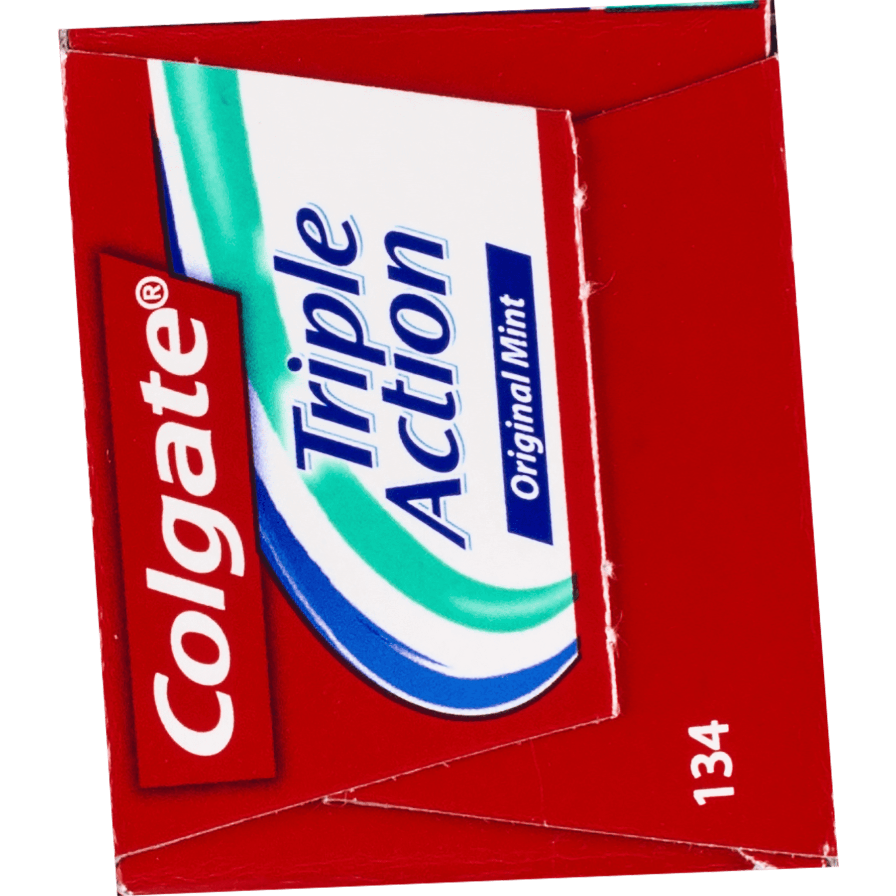 Colgate Triple Action Toothpaste, Original Mint, 6.4 Ounces Tube