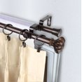 thumbnail image 2 of 13/16" Dia Adjustable 48-84 inch Double Curtain Rod with Heinz Finials - Cocoa,(4703-487), 2 of 3