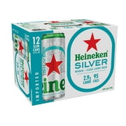 Heineken Silver Lager Beer, 12 Pack, 12 fl oz Cans