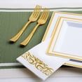 thumbnail image 4 of Toallas desechables para invitados Jolly Party, paquete de 200 unidades, blanco/dorado, 4 of 7