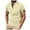 Khaki, variant on HOWPAY Mens Polo Shirts Short Sleeve Casual Classic Button Collared Basic Tees Solid Color Lightweight Loose Fit Workout Polo T-Shirts Black L