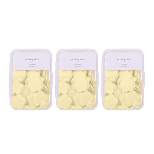 Travel Soap Paper Three Boxes Of Hand Washing Paper For Camping Soap Paper Disposable Portable Soap Tablets