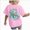 v38-Pink, variant on Girls Tops Cute Summer Short Sleeve T Shirts Casual V Neck Blouses 6-12 Months 12-24 Months 2t 3t 4t 5t 6t 7t 8t 9t Children