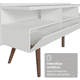 thumbnail image 5 of Mueble Mesa Para TV Madesa Londres hasta 65 pulgadas Blanco, 5 of 9