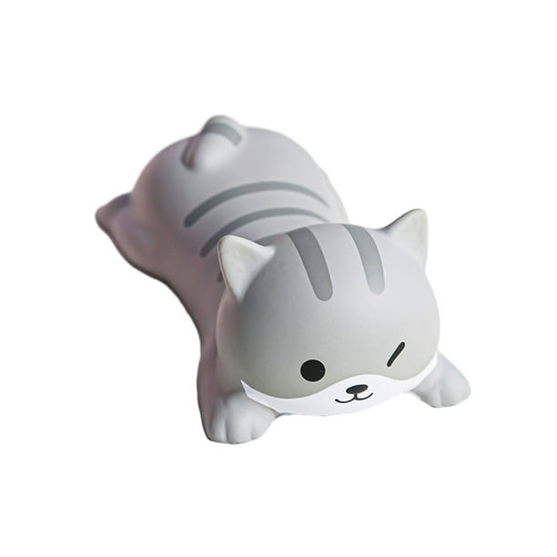Methold reposamuñecas, cojín de dibujos animados, reposabrazos para ordenador, teclado de escritorio, juguetes de elevación lenta, Videojuegos y accesorios Gris