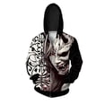 thumbnail image 3 of Sudadera con capucha informal y cómoda para hombre, ropa de otoño Y2k, sudadera con capucha con estampado de cara horrorosa, ropa para hombre, sudaderas con cremallera para hombre, 3 of 5