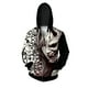 thumbnail image 2 of Sudadera con capucha holgada para hombre de otoño Novedades en sudaderas y sudaderas Sudadera con capucha con estampado de monstruo femenino enmascarado Sudadera con capucha y cremallera, 2 of 5