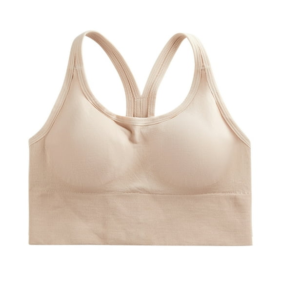 Brassière de Sport Sans Armatures Rembourrée pour Femmes, Hauts de Sport pour Yoga, Gym, Entraînement, Mise en Forme, Course
