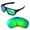 Emerald Mirror Coated - Polarized, variant on Walleva 24K Gold Polarized Replacement Lenses for Oakley Dispatch Sunglasses