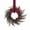 Z_Black Red, variant on Mini Cabinet Wreaths,Mini Fall Wreaths for Kitchen Cabinets,9 inch Fall Wreaths for Front Door,Mini Candle Rings Wreaths with Berries & Ribbon Bow,Small Wreath for Window Door Decorations