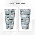 thumbnail image 3 of Balery Swan Princess On Lake Pattern 20oz Insulated Car Cup with Dual Drink Lids, Stainless Steel Travel Mug with Straw & Direct Drink Mouth, Eco-Friendly and Leak-Proof-Straw Two-piece Set, 3 of 8