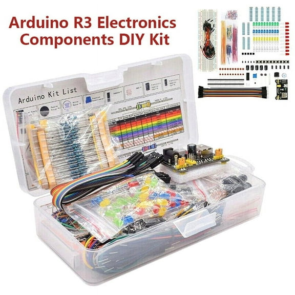DIY Electronics Components Kit 830 Tie-point Breadboard for Arduino UNO R3 w/Box