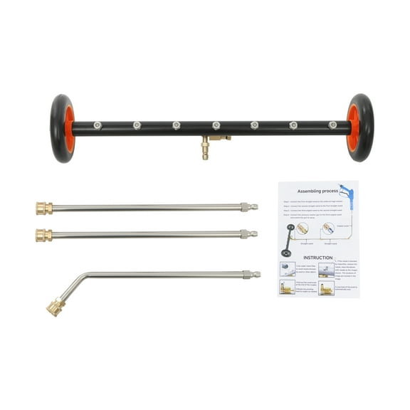 2 In 1 Orange Pressure Washer Water Broom Pressure Washer Attachment Under Car Pressure Washer Attachment