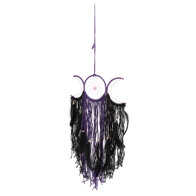 Attrape-rêves Traditionnel Fait à la Main Attrape-Rêves Plume Pendentif Mur Suspendu Dreamcatcher Pompons Décoration