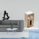 thumbnail image 2 of Escultura abstracta, figura decorativa, adorno de escritorio coleccionable, estatua moderna, caja de servilletas, dispensador de pañuelos faciales, re, 2 of 8
