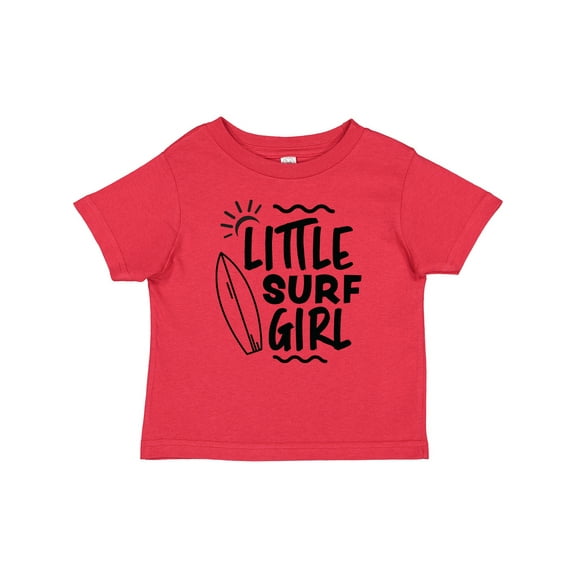 Inktastic Little Surf Girl with Surfboard Girls Baby T-Shirt