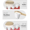 thumbnail image 4 of wqlpp-Soft Toothbrushes for Adults Wooden Natural Toothbrushes Bristle Organic Eco Friendly Travel Size Set (10pack), 4 of 4