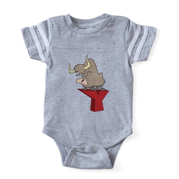 CafePress - FIN Y For Yak - Cute Infant Baby Football Bodysuit
