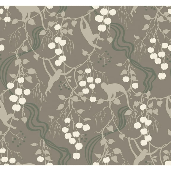 A-Street Prints Linden Stone Jungle Canopy Wallpaper